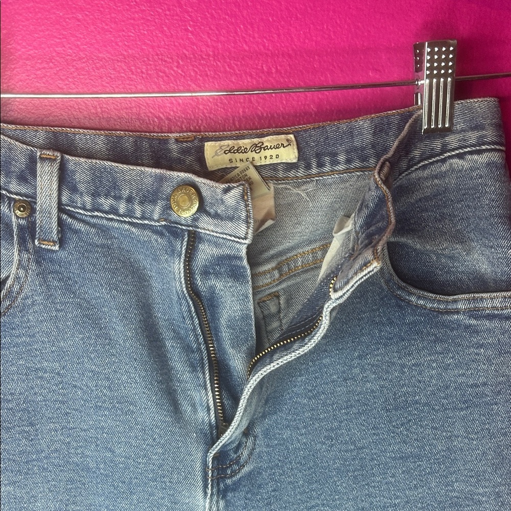 Eddie Bauer Women's Straight Leg Blue Jeans Size 8 - Picture 5 of 9